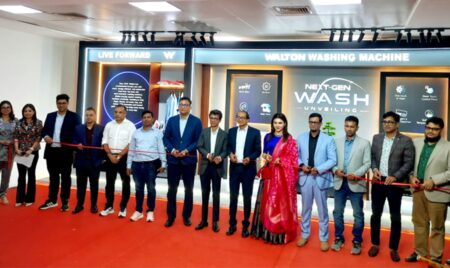 এআই প্রযুক্তিনির্ভর নতুন ওয়াশিং মেশিন আনল ওয়ালটন ওয়ালটন