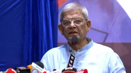 ভারতের সঙ্গে সুসম্পর্কের ভিত্তি ফারাক্কার ন্যায্য হিস্যা : ফখরুল ফখরুল