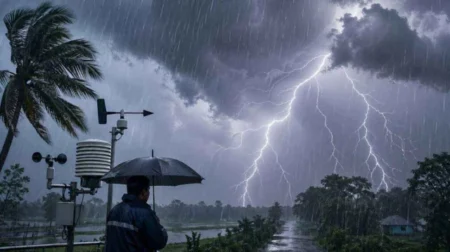 দুপুরের মধ্যে ঢাকাসহ যেসব এলাকায় বজ্রবৃষ্টির শঙ্কা বজ্রবৃষ্টির শঙ্কা