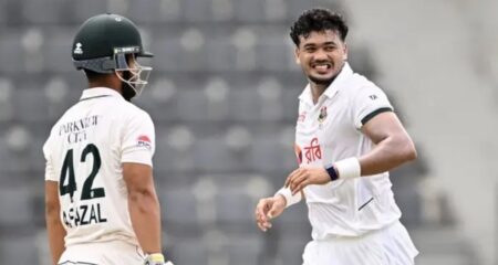 সিলেট টেস্টের দ্বিতীয় দিনে পাকিস্তানের ৪ উইকেট তুলে লাঞ্চে বাংলাদেশ বাংলাদেশ