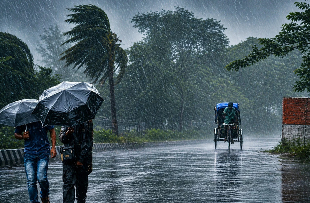 ভারী বৃষ্টির আভাস