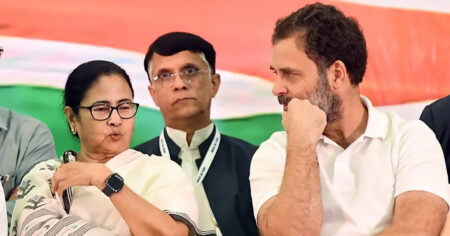 মমতার পাশে রাহুল: তিনিও বললেন, ‘ইসির মদদে ভোট চুরি করেছে বিজেপি’ মমতার পাশে রাহুল