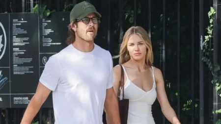 Glen Powell Michelle Randolph