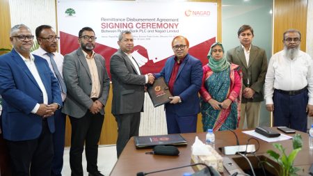 রেমিট্যান্স সেবা সহজ করতে নগদ ও রূপালী ব্যাংকের মধ্যে চুক্তি সই রেমিট্যান্স