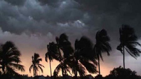 সন্ধ্যার মধ্যে ১১ অঞ্চলে ঝড়ো হাওয়ার সতর্কবার্তা ঝড়ো হাওয়া