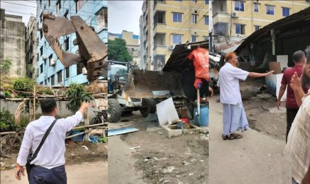 Encroachment and Drug Den Dismantled in Nikunja-2 as DNCC Conducts Major Eviction Drive Nikunja-2