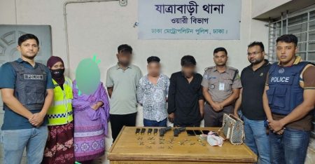 যাত্রাবাড়ীতে শীর্ষ সন্ত্রাসী অটো সজল গ্রেফতার, উদ্ধার অস্ত্র-গুলিসহ মাদক সজল