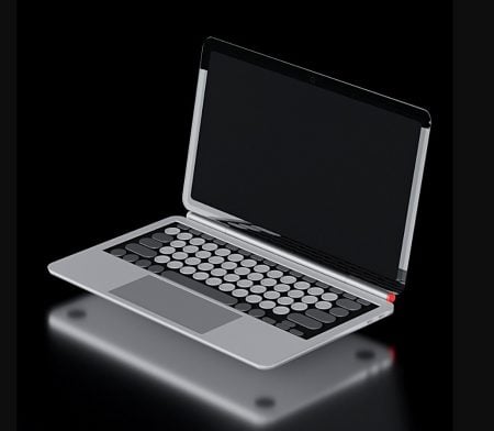 Nothing Book Concept Laptop