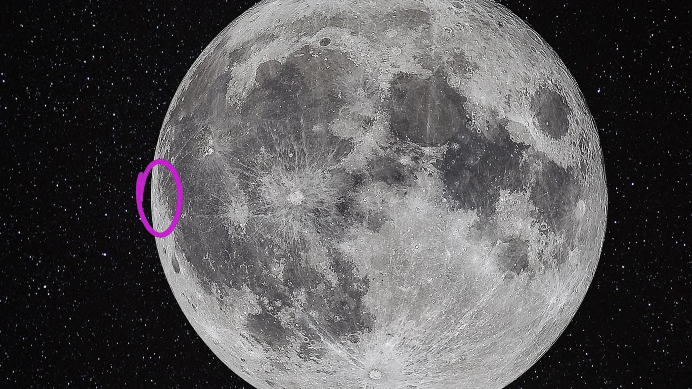 SpaceX moon crash