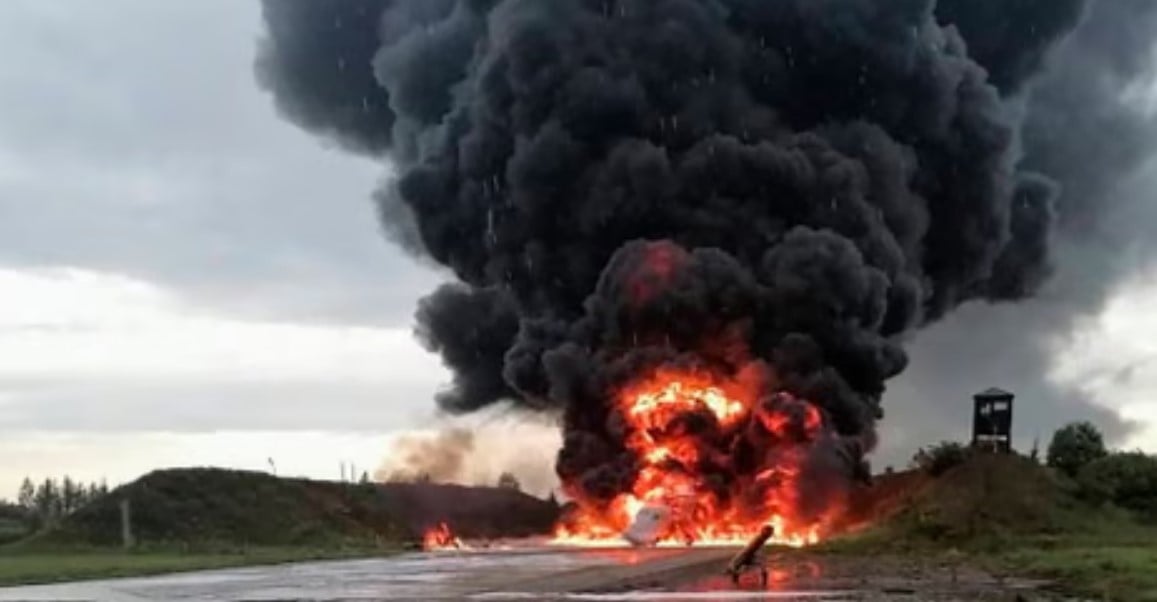 Ukraine drone strike Russia