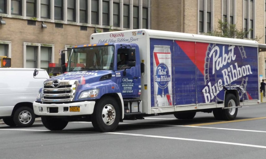 pabst blue ribbon truck stolen
