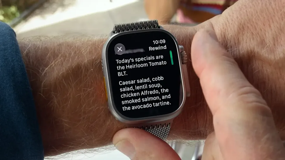 Apple Watch Live Rewind
