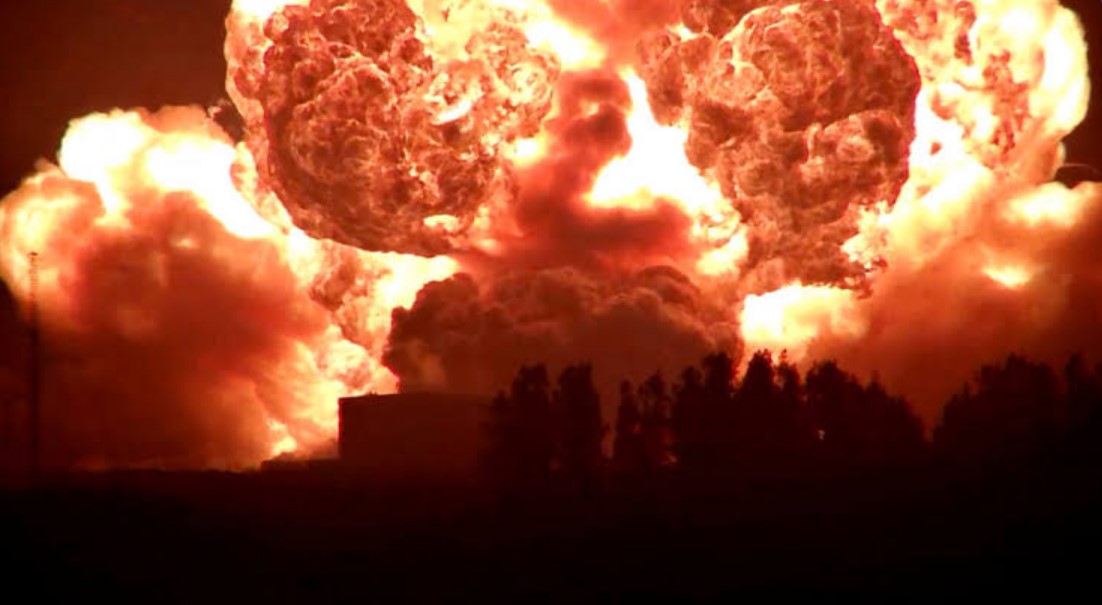 Blue Origin Cape Canaveral test blast