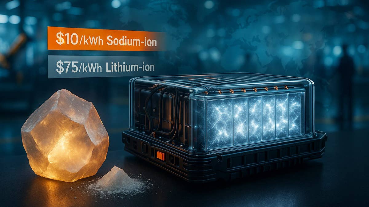New sodium-ion batteries target a lower-cost route to energy storage Sodium-ion battery 51 dollars per kWh