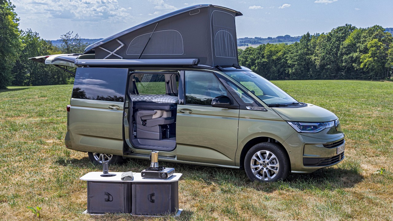 Volkswagen California Beach inflatable camping modules