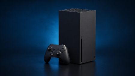 September PlayStation Plus lineup adds four games through October 5 A black game console and wireless controller on a blue background